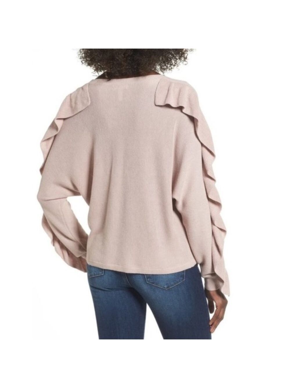 Leith Ruffle Sleeve Sweater - Picture 3 of 7